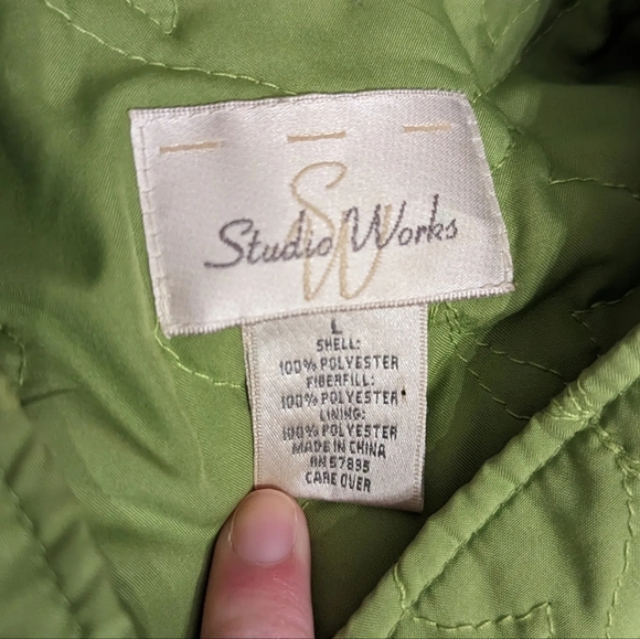 Quilted Lime Green Jacket - Picture 5 of 5